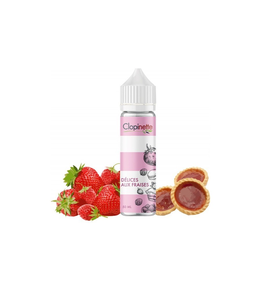 DELICES AUX FRAISES CLOPINETTE 50/50 50ML C