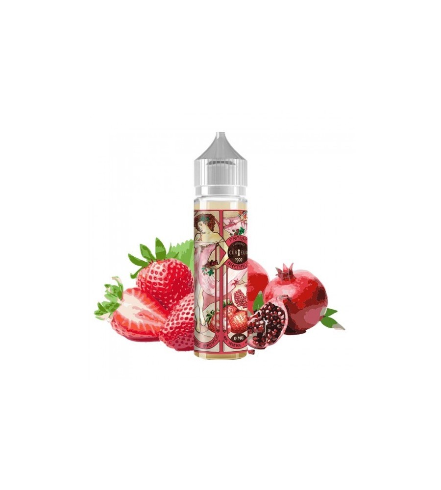 FRAISE GRENADE 0MG 50ML CURIEUX